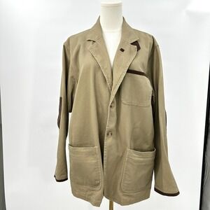 Scandia Woods Canvas Field Utility Jacket Size XL — Mesh‎ Lining, Elbow Patches